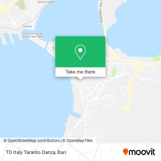 TD Italy Taranto Danza map