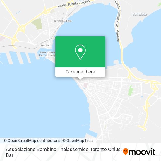 Associazione Bambino Thalassemico Taranto Onlus map