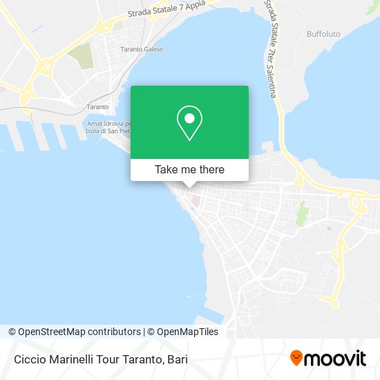 Ciccio Marinelli Tour Taranto map