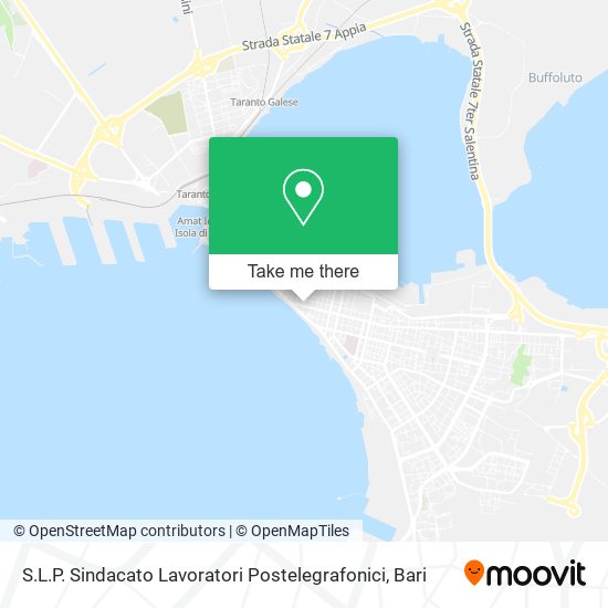 S.L.P. Sindacato Lavoratori Postelegrafonici map