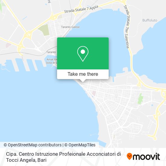 Cipa. Centro Istruzione Profeionale Acconciatori di Tocci Angela map