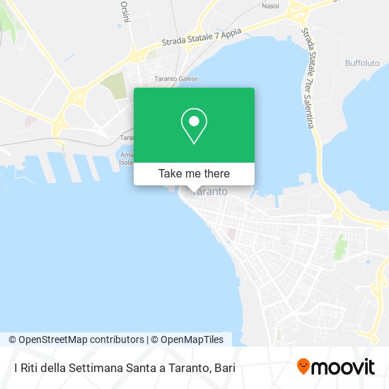 I Riti della Settimana Santa a Taranto map