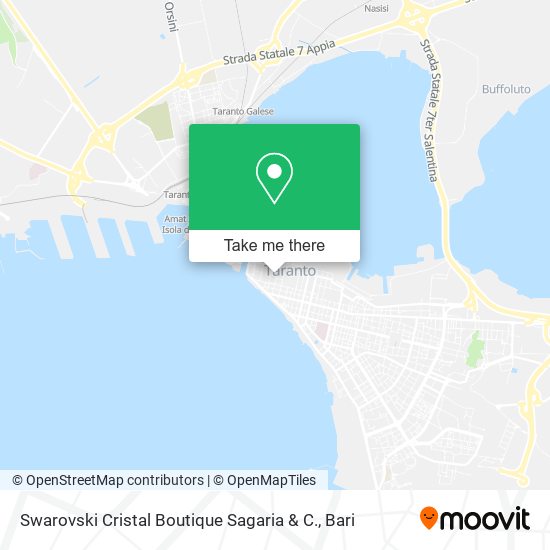 Swarovski Cristal Boutique Sagaria & C. map