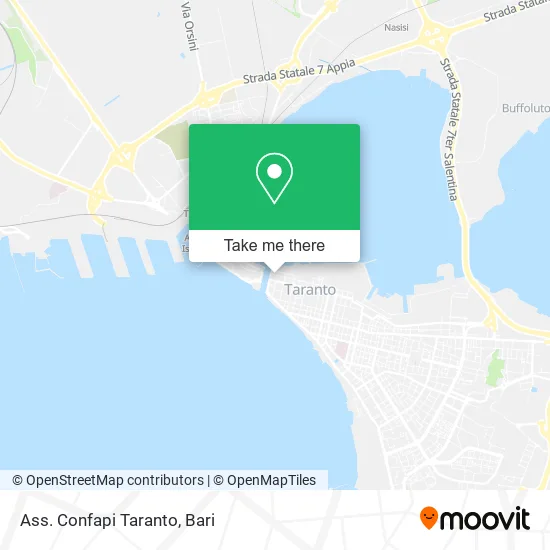 Ass. Confapi Taranto map