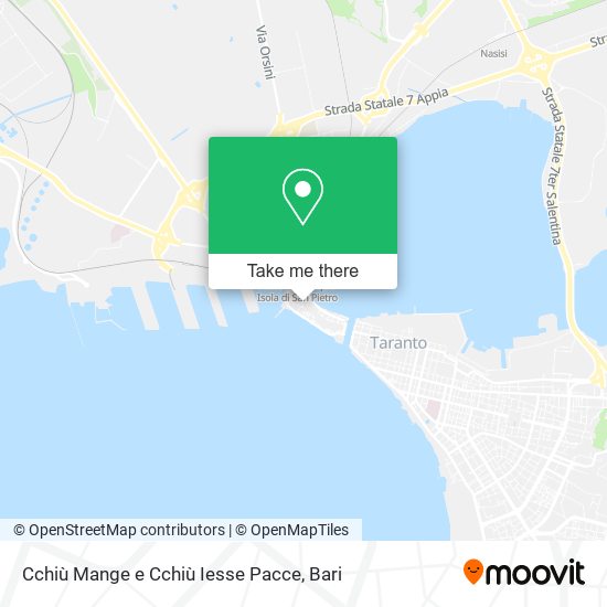 Cchiù Mange e Cchiù Iesse Pacce map