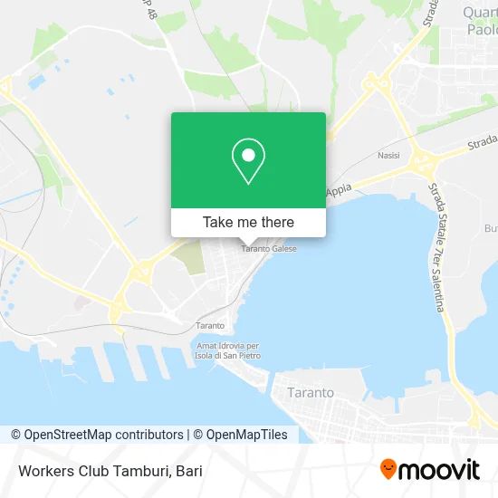 Workers Club Tamburi map