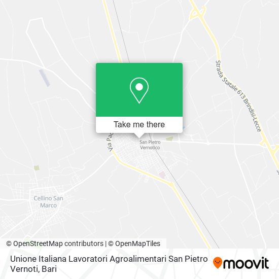 Unione Italiana Lavoratori Agroalimentari San Pietro Vernoti map
