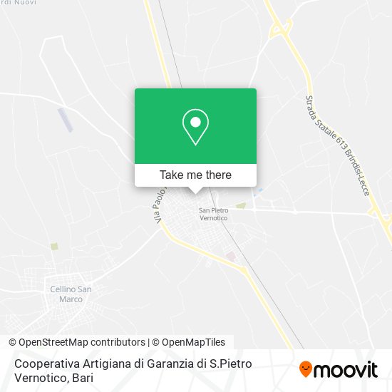 Cooperativa Artigiana di Garanzia di S.Pietro Vernotico map