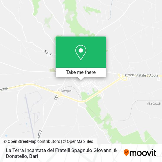 La Terra Incantata dei Fratelli Spagnulo Giovanni & Donatello map