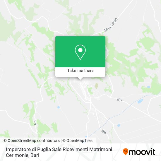 Imperatore di Puglia Sale Ricevimenti Matrimoni Cerimonie map