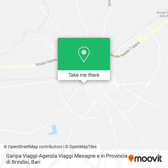Garipa Viaggi-Agenzia Viaggi Mesagne e in Provincia di Brindisi map