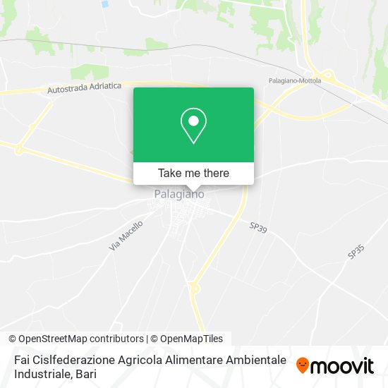 Fai Cislfederazione Agricola Alimentare Ambientale Industriale map