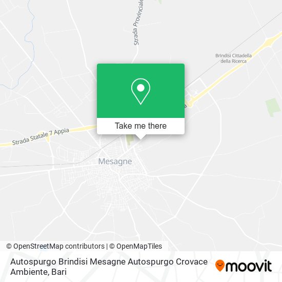 Autospurgo Brindisi Mesagne Autospurgo Crovace Ambiente map