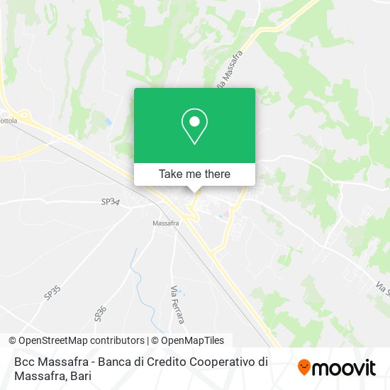 Bcc Massafra - Banca di Credito Cooperativo di Massafra map