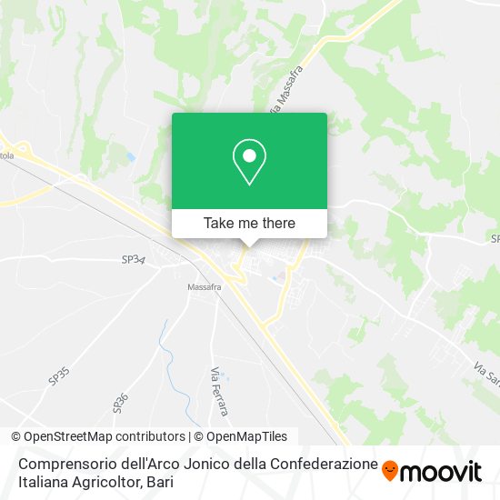 Comprensorio dell'Arco Jonico della Confederazione Italiana Agricoltor map