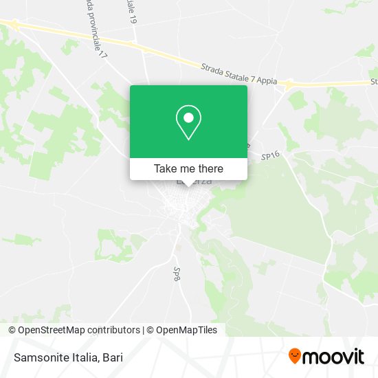 Samsonite Italia map