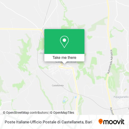 Poste Italiane-Ufficio Postale di Castellaneta map