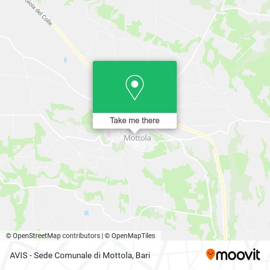 AVIS - Sede Comunale di Mottola map