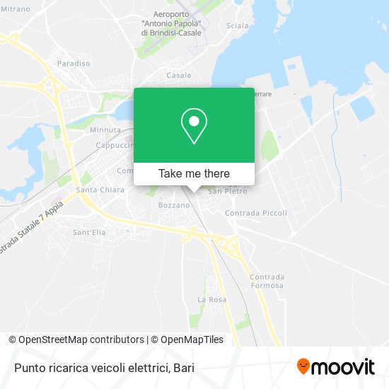 Punto ricarica veicoli elettrici map