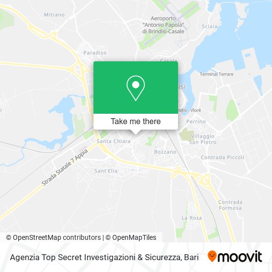 Agenzia Top Secret Investigazioni & Sicurezza map
