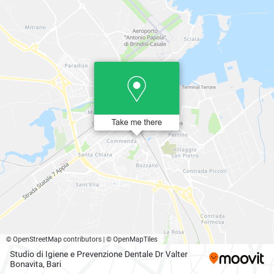 Studio di Igiene e Prevenzione Dentale Dr Valter Bonavita map
