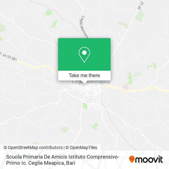 Scuola Primaria De Amicis Istituto Comprensivo-Primo Ic. Ceglie Meapica map