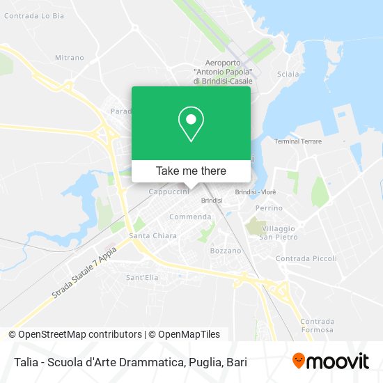 Talìa - Scuola d'Arte Drammatica, Puglia map