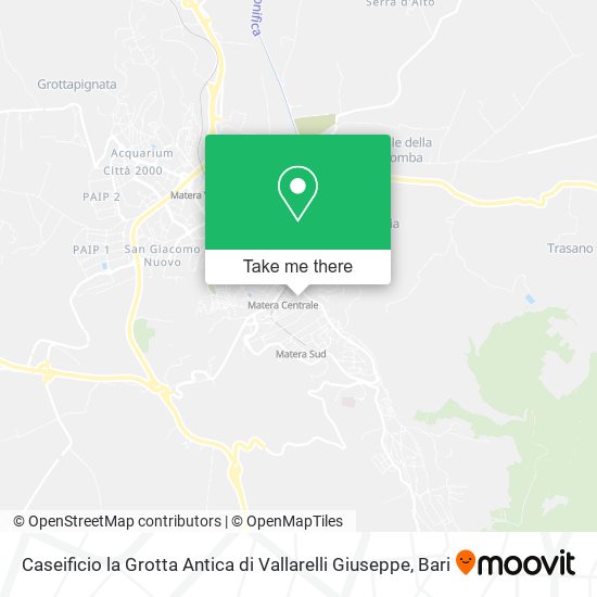 Caseificio la Grotta Antica di Vallarelli Giuseppe map