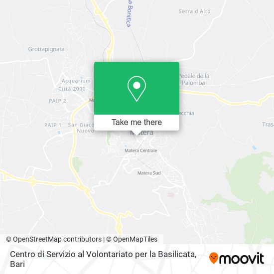 Centro di Servizio al Volontariato per la Basilicata map