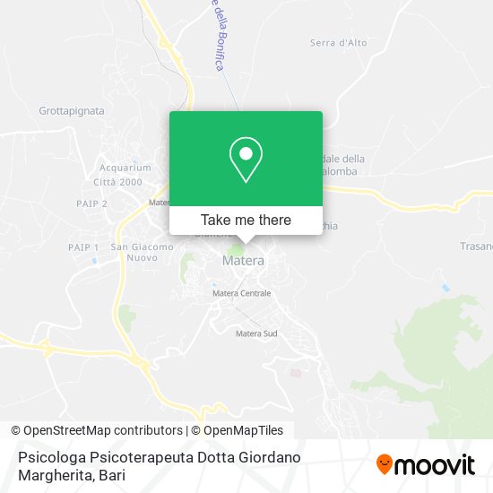 Psicologa Psicoterapeuta Dotta Giordano Margherita map