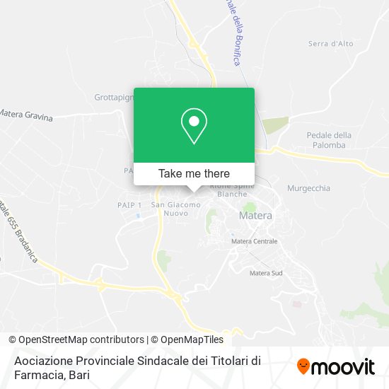 Aociazione Provinciale Sindacale dei Titolari di Farmacia map