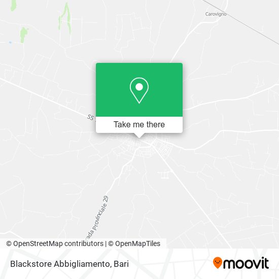 Blackstore Abbigliamento map