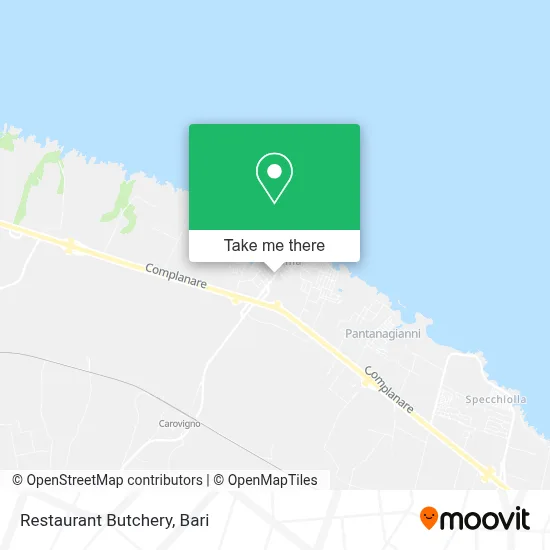 Restaurant Butchery map