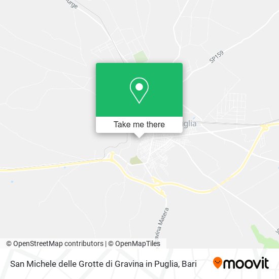 San Michele delle Grotte di Gravina in Puglia map