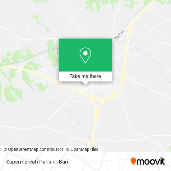 Supermercati Parisini map