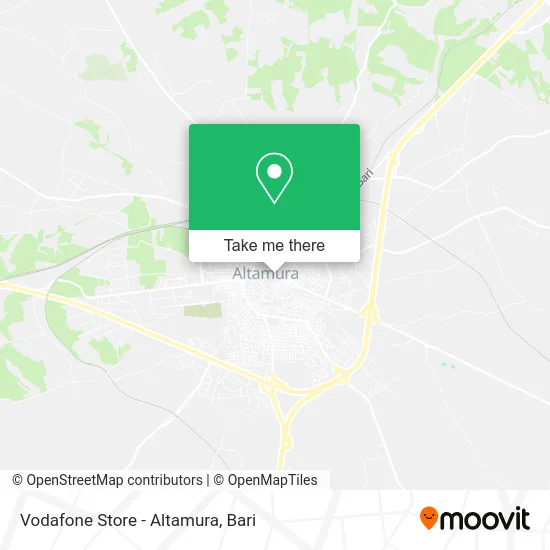 Vodafone Store - Altamura map