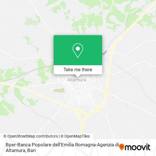 Bper-Banca Popolare dell'Emilia Romagna-Agenzia di Altamura map