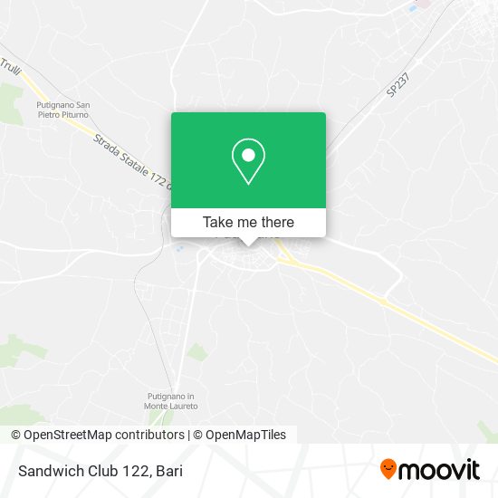 Sandwich Club 122 map