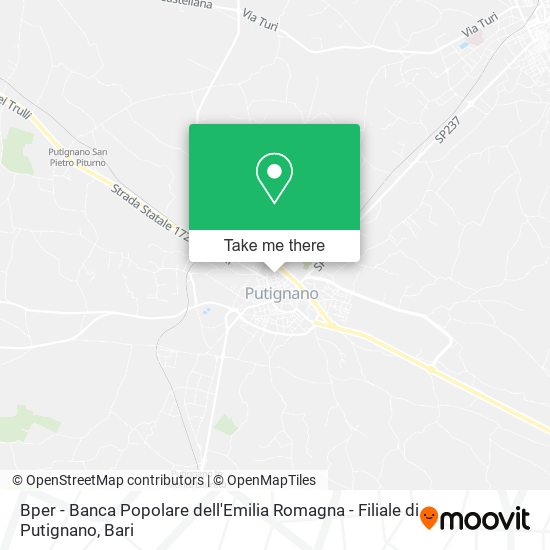 Bper - Banca Popolare dell'Emilia Romagna - Filiale di Putignano map