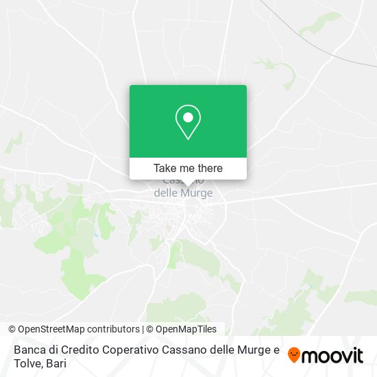 Banca di Credito Coperativo Cassano delle Murge e Tolve map