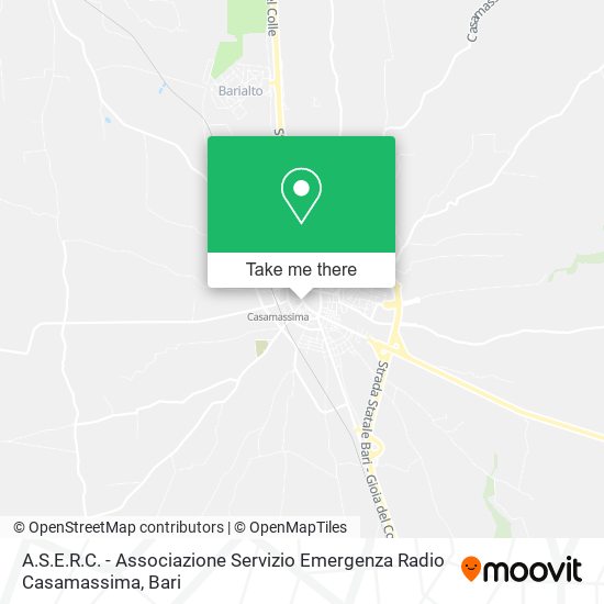 A.S.E.R.C. - Associazione Servizio Emergenza Radio Casamassima map