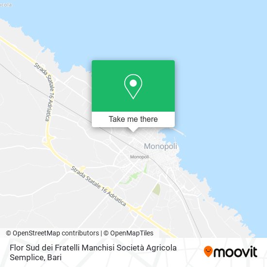 Flor Sud dei Fratelli Manchisi Società Agricola Semplice map
