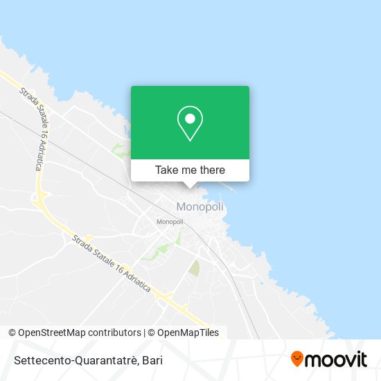 Settecento-Quarantatrè map