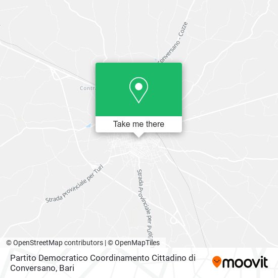 Partito Democratico Coordinamento Cittadino di Conversano map