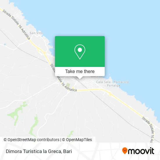La Greca Tourist Accommodation map