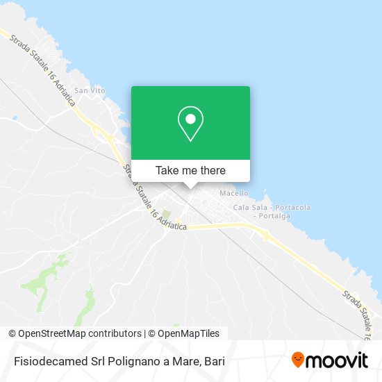 Fisiodecamed Srl Polignano a Mare map