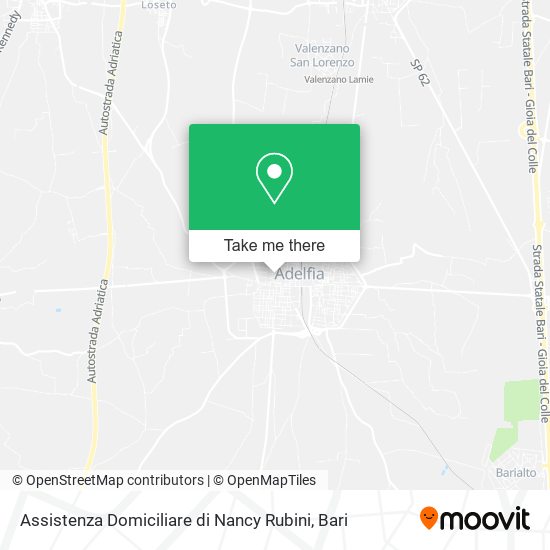 Assistenza Domiciliare di Nancy Rubini map