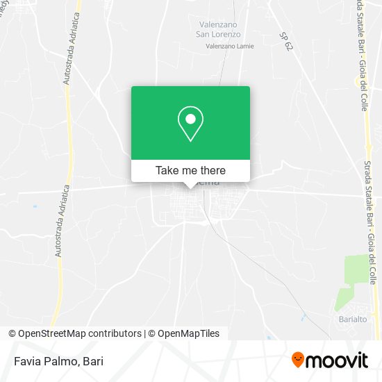 Favia Palmo map