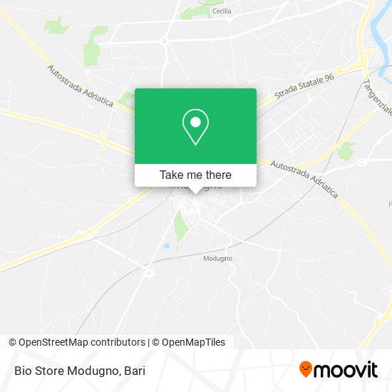 Bio Store Modugno map