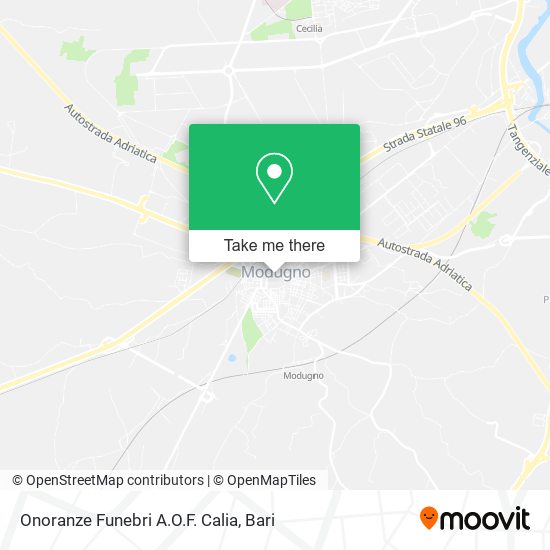 Onoranze Funebri A.O.F. Calia map